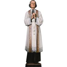 St. John Vianney Full Color Full Round Statue. 90-7426. Tonini Church Supply