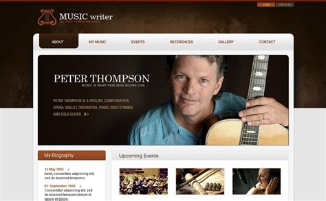 Music Website Template #25321