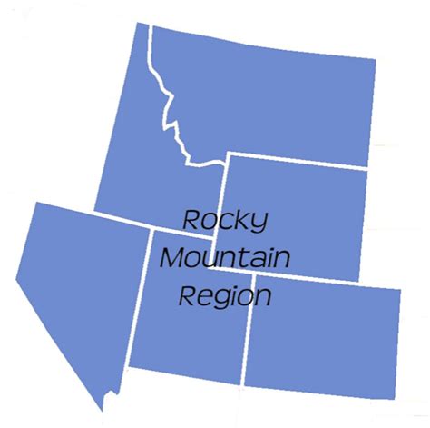 States and Capitals- Rocky Mountain Region Diagram | Quizlet