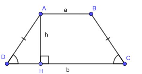 Công thức tính diện tích hình thang, hinh thang cân, đường chéo hình thang