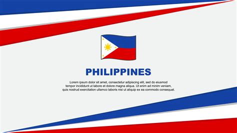 Philippines Flag Abstract Background Design Template. Philippines Independence Day Banner ...