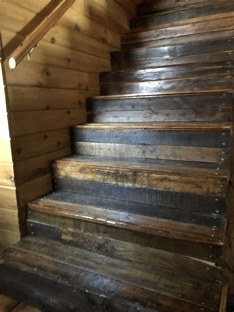 Pallet stair renovation | Stair renovation, Pallet stairs, Stairs