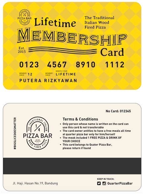 Printable Membership Cards