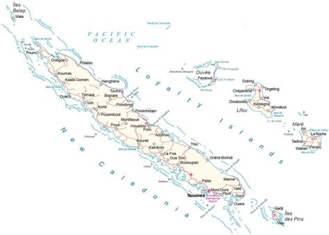 Map of New Caledonia - GIS Geography