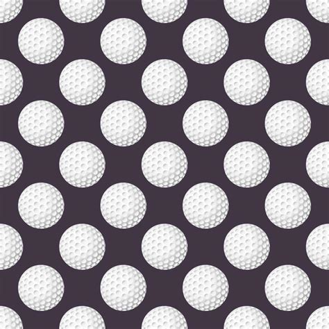 Golf balls seamless pattern on a background. 24630970 Vector Art at ...