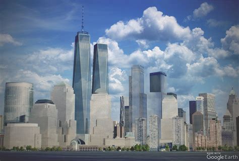 What if 2 World Trade Center was a second Freedom Tower ? (Google Earth renders) : architecture