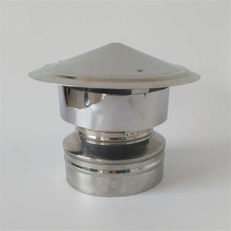 Stainless Chimney Flue Rain Caps , Flue Rain Cap For Fireplace Stove Pipe