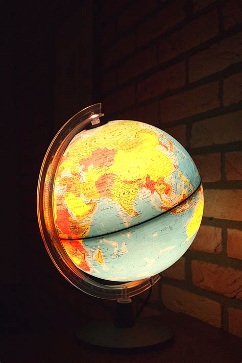 Free Images : light, reflection, color, yellow, lighting, circle, globe, world, earth, sphere ...