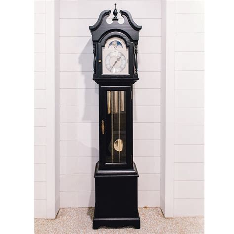 Hermle Alexandria Grandfather Clock Black - Omnia Home Store