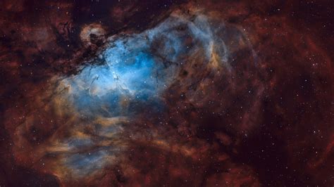 M-16 the Eagle Nebula Pillars of Creation Fairy Nebula in Hubble/SHO ...