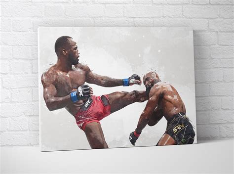 Leon Edwards Kick Knockout Poster/canvas Print UFC - Etsy