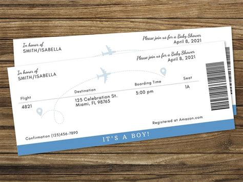 Printable Boarding Pass Baby Shower Invitation Editable Plane - Etsy in 2022 | Baby shower ...