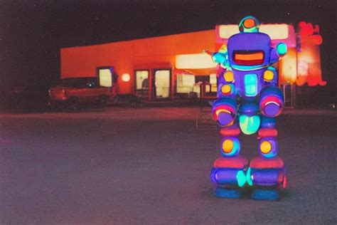 clown - robot relaxing at a california drive in, in 2 | Stable Diffusion | OpenArt