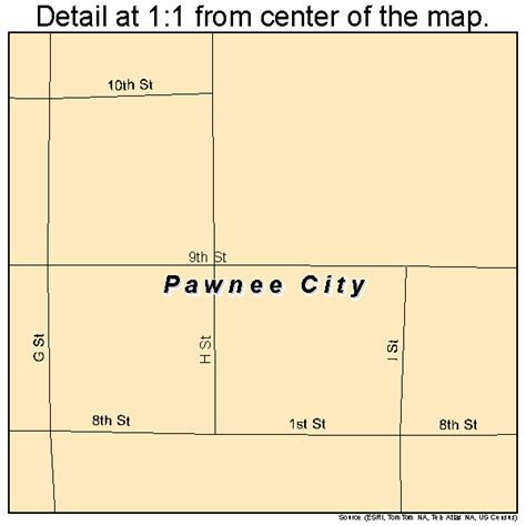 Pawnee City Nebraska Street Map 3138575