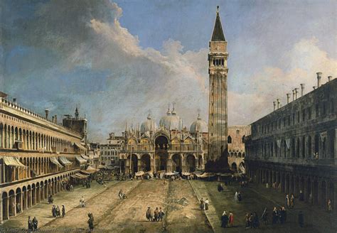 Canaletto - The Piazza San Marco in Venice (Museo Nacional Thyssen ...