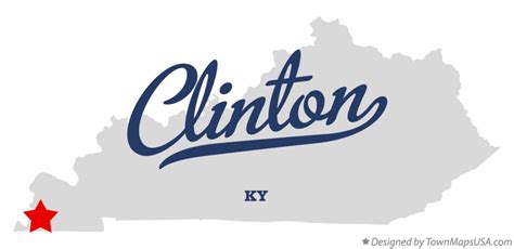 Map of Clinton, KY, Kentucky