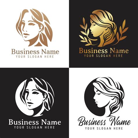 Female logo templates collection ,Women s beauty and fashion logo template Premium Vector ...