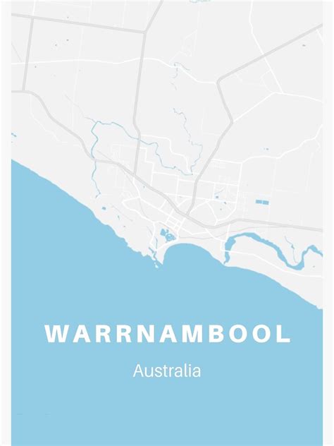 "Warrnambool, Victoria, Australia, Map Art" Canvas Print for Sale by domsprints | Redbubble