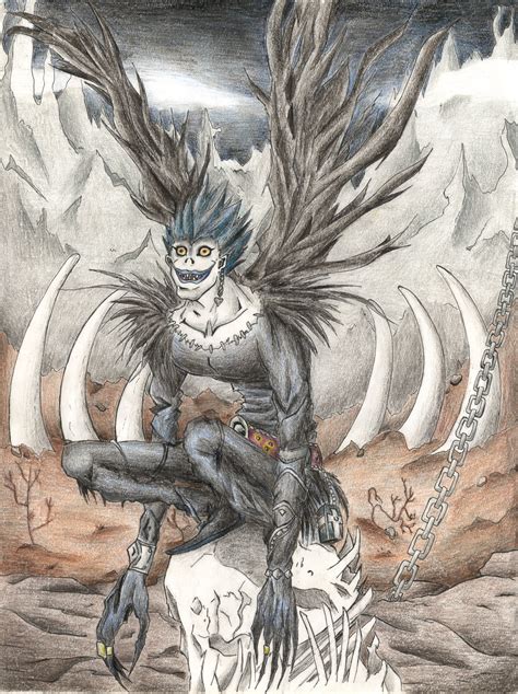 Ryuk in the Shinigami World, from Death Note. by pukipuki25 on DeviantArt