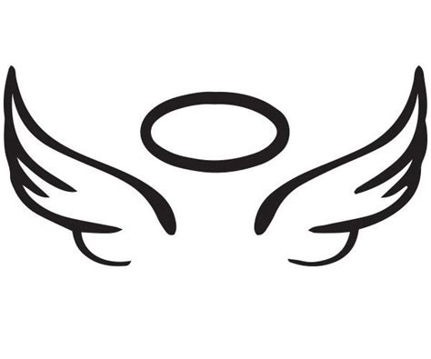 Angel wings clip art, Angel wings halo, Angel wings tattoo