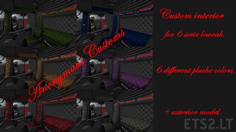 Custom interior for 6 Serie scania lowcab - Greek Euro Truck Simulator 2