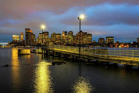 The view from the East Boston Waterfront Boston MA Skyline Pier Photograph by Toby McGuire ...