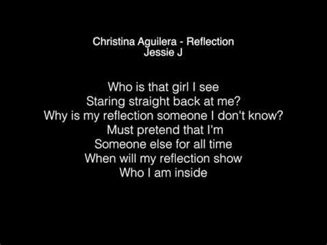 Jessie J - Reflection Lyrics (Christina Aguilera) The Singer 2018 - YouTube