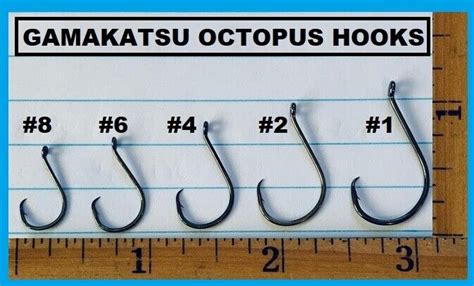 Gamakatsu Octopus Hook Size Chart