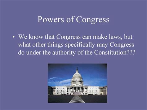 Powers of Congress (Article I) - ppt download