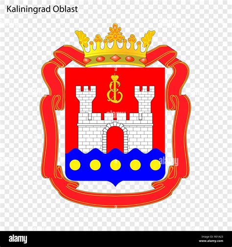 Russian state kaliningrad oblast flag Stock Vector Images - Alamy