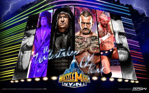 CM Punk vs The Undertaker - Wrestlemania 29 - WWE Wallpaper (33897453 ...