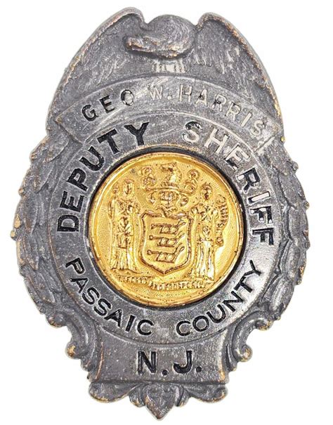 Lot - Passaic County N.J. Deputy Sheriff Badge