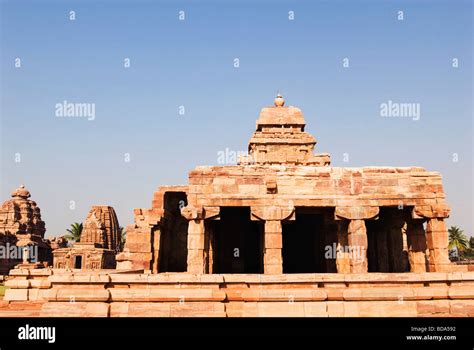 Facade of a temple, Pattadakal, Bagalkot, Karnataka, India Stock Photo ...