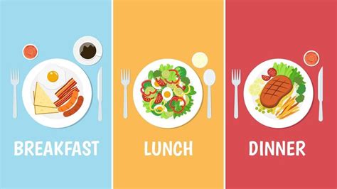 desayuno, almuerzo y cena | Lunches and dinners, Breakfast lunch dinner ...