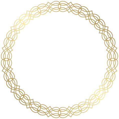 Circle Gold Clip art - Round Gold Border Transparent PNG Clip Art Image ...