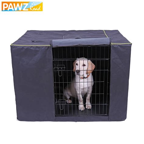 Pet Dog Cage Cover Waterproof Non slip Solid Extra Large Cat Dog Kennel Cover Collapsible ...