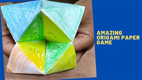 Amazing Origami Paper Game By Om Nath - YouTube