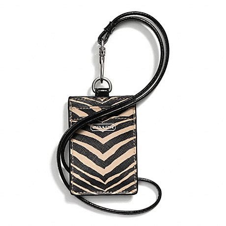 COACH F67763 - ZEBRA PRINT LANYARD ID - | COACH ACCESSORIES