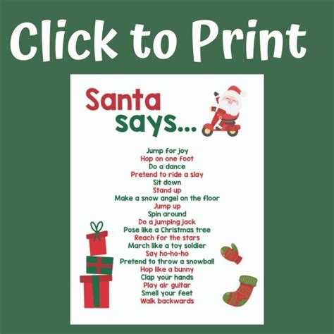 a christmas card with santa saying it's time to print