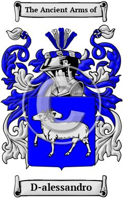 D-alessandro Name Meaning, Family History, Family Crest & Coats of Arms