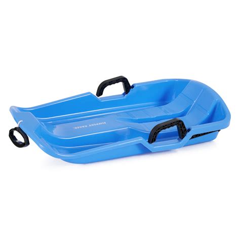 Slippery Racer Downhill Thunder Kids Toddler Plastic Toboggan Snow Sled - Walmart.com