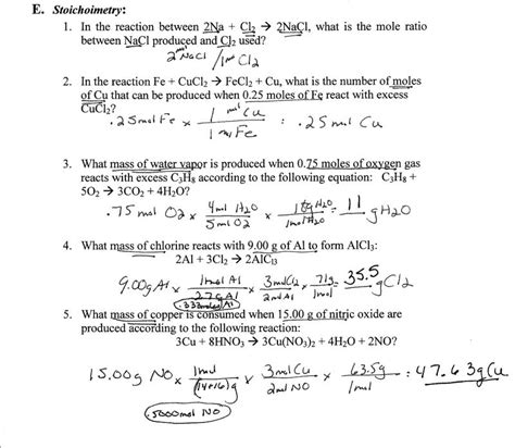 Dlewis blog: STOICHIOMETRY