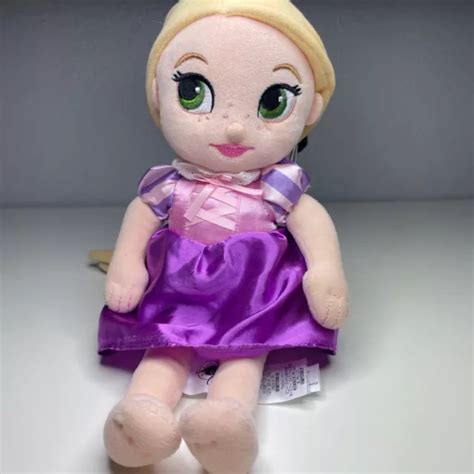 DISNEY STORE TANGLED Princess Rapunzel Animators Plush Baby Doll Toddler Toy 12" $9.95 - PicClick