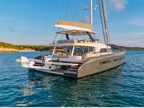 The Lagoon Seventy 7 is a luxurious 23m catamaran, designed by VPLV, Patrick Le Quément and ...