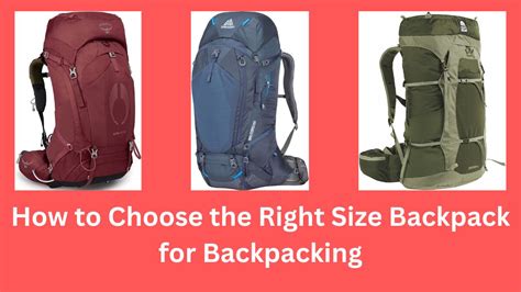 what size of backpack do i need for backpacking | FineBackPack