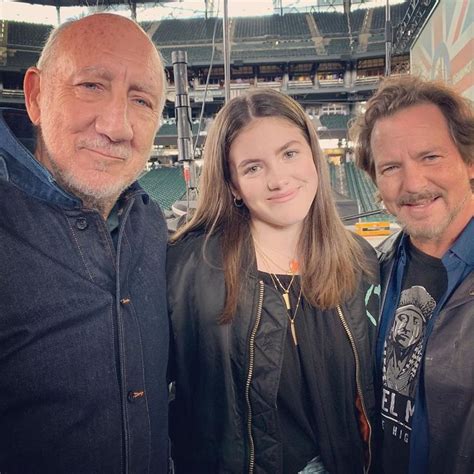 Eddie and his daughter Olivia Vedder before the show in Seattle. Always great to see him. His ...