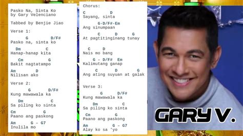 Pasko Na Sinta Ko Chords and Lyrics - YouTube