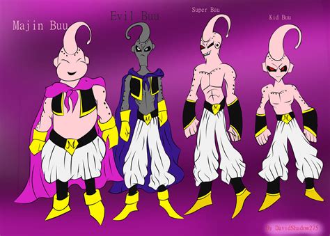 Dragon Ball Z: Majin Buu forms by davidshadow275 on DeviantArt