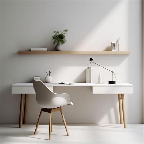 Premium AI Image | workspace interior design minimalist