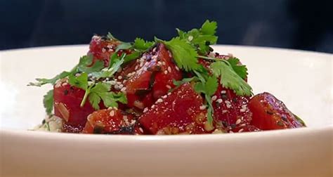 Tuna poke (Hawaiian raw tuna salad) - Saturday Kitchen Recipes